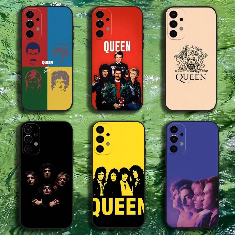 

ROCK BAND Q-Queen Phone Case For Samsung S25,S24,S21,S22,S23,S30,Ultra,S20,Plus,Fe,Lite,Note,10,9,5G Black Cover
