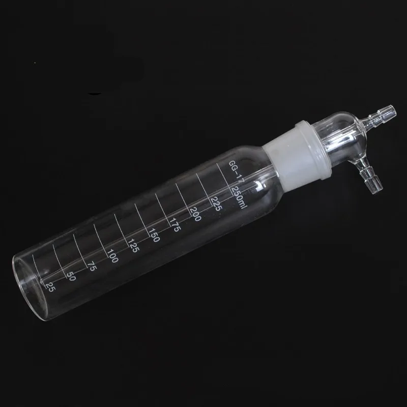 10/25/50/75/100/125/250/275/325/500ml Gas Sampling Tube Glinsky Absorber Bottle Apparatus Chemi Lab Glassware