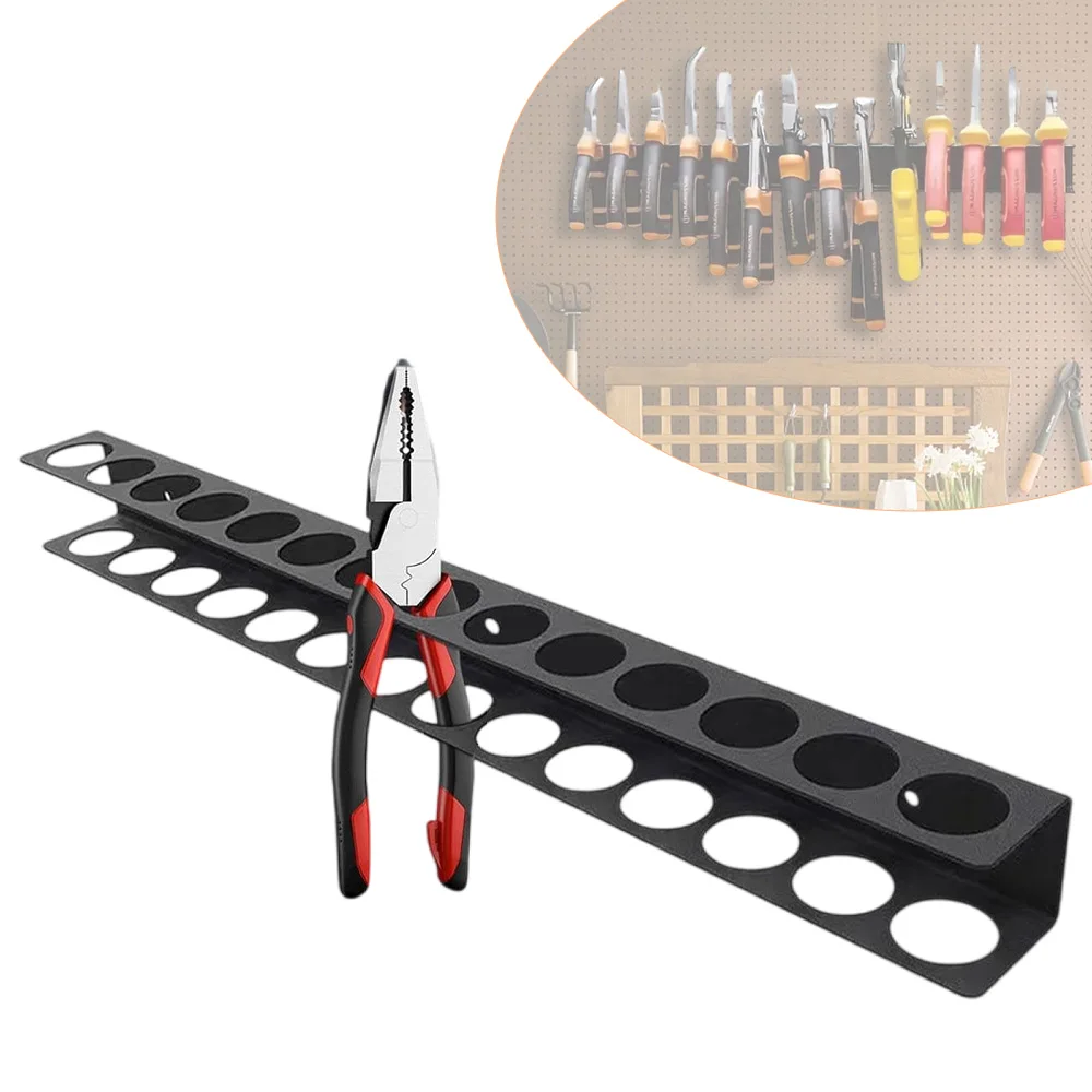 Wall Mount Metal Wrench Screwdriver Organizer Tool Holder Wall Organizer Wall Mount for Vice Wrench Plier HardwareTool Storage