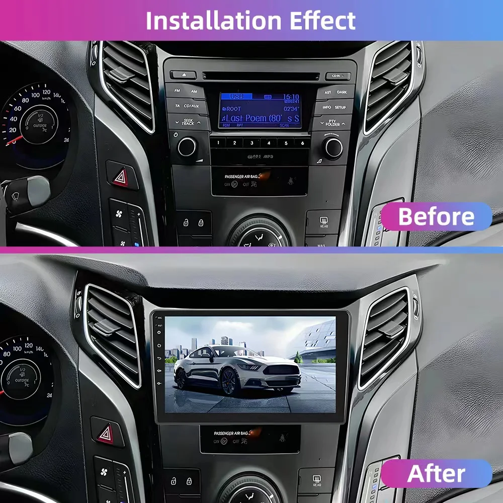 Android 16 Qualcomm Car Radio Multimedia Player For Hyundai I40 2011-2019 Auto Carplay Car Stereo DSP wifi+4G Ai voice 2 Din BT