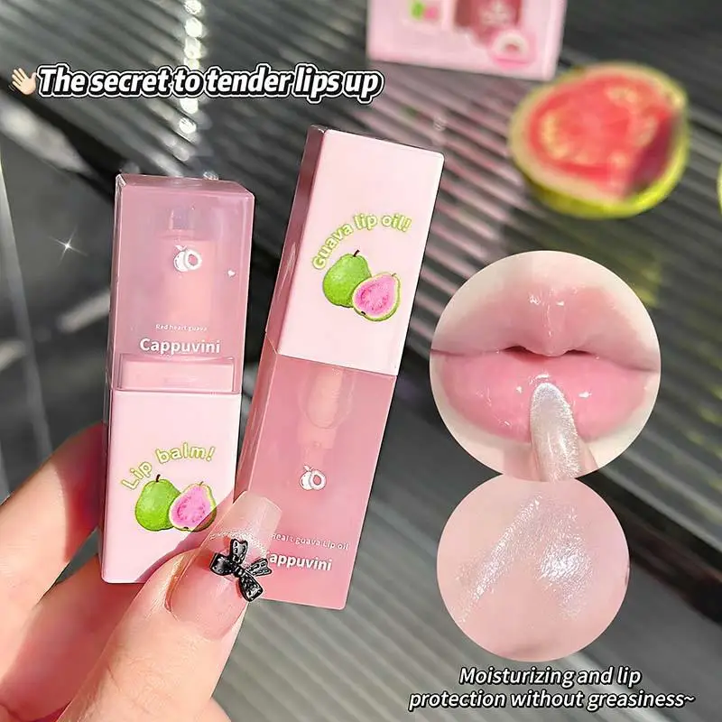 Cappuvini Hydrating Lip Balm And Lip Oil Set Reduces Lip Lines And Prevents Chapping Light Moisturizing Soothing And Tender Lips