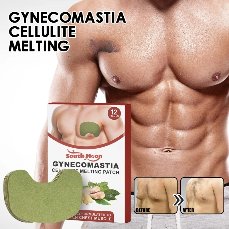 Man Breast Firm Patch Muscles Body Shaping Fitness Gynecomastia Removal Care Anti Cellulite Shrink Chest Fat Burning Strengthen