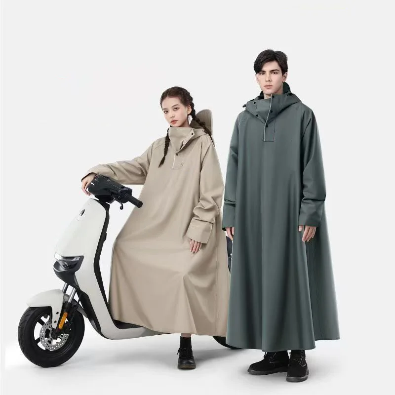 Raincoat Long Full Body Electric Bike Thick Men and Women Adult Electric Bike Motorcycle Riding Special Raincoat