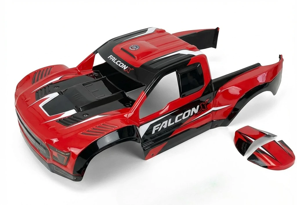 ตัวถังรถบรรทุกแบบสั้นที่ตัดแต่งล่วงหน้าสำหรับ Traxxas UDR – ตัวถังรถ RC ขนาด 1/7