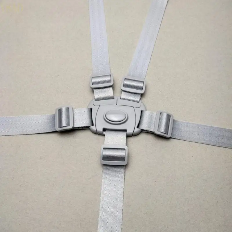 Y8AD Comfortable 5 Point Baby Safety Harness Strap for Pushchairs Strollers High Chairs Prams Buggies Crafted from Polyester