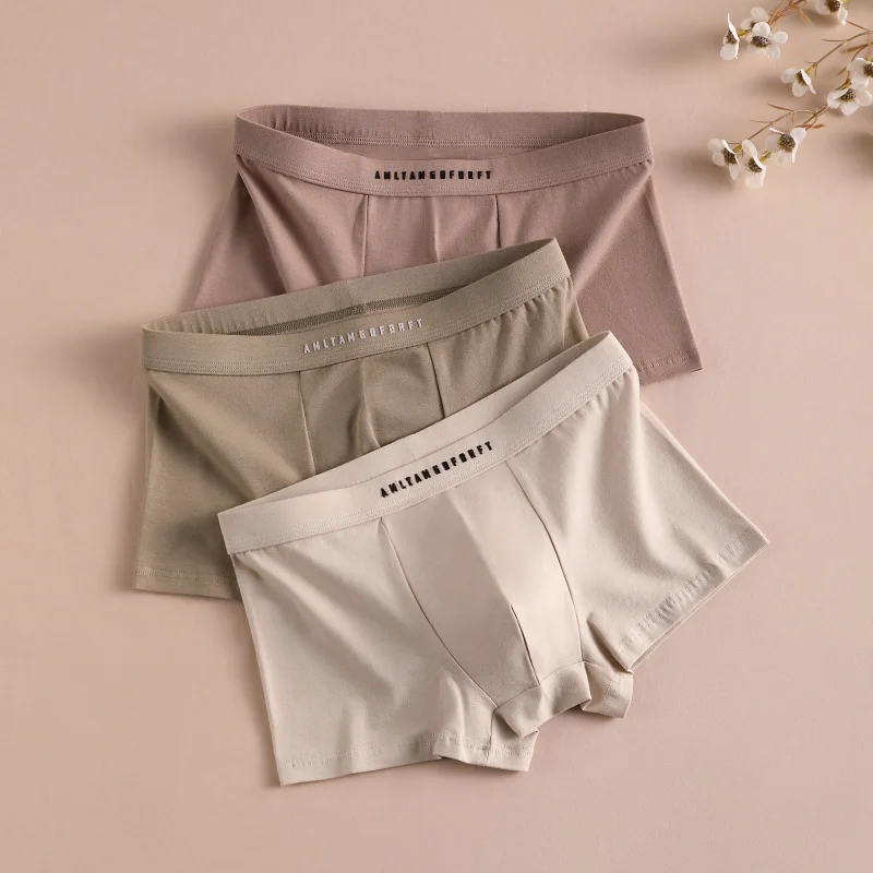 تنفس الرجال الملابس الداخلية هدية سراويل بوكسر الملاكم رجل القطن مثير الرجال الملابس الداخلية رياضي الملاكمين الرجال ساحة سراويل داخلية