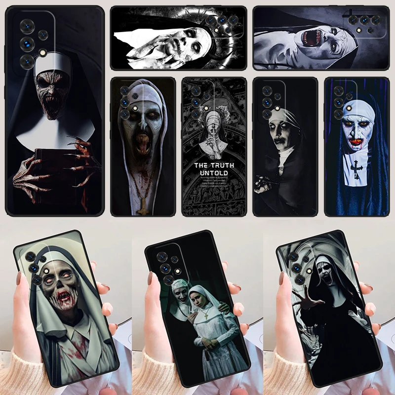 Creepy Nun Dead Horror For Samsung Galaxy A52 A72 A73 A20e A21S A50 A70 A11 A12 A42 A31 A40 A51 A71 A32 A80 A91 Phone Case Cover