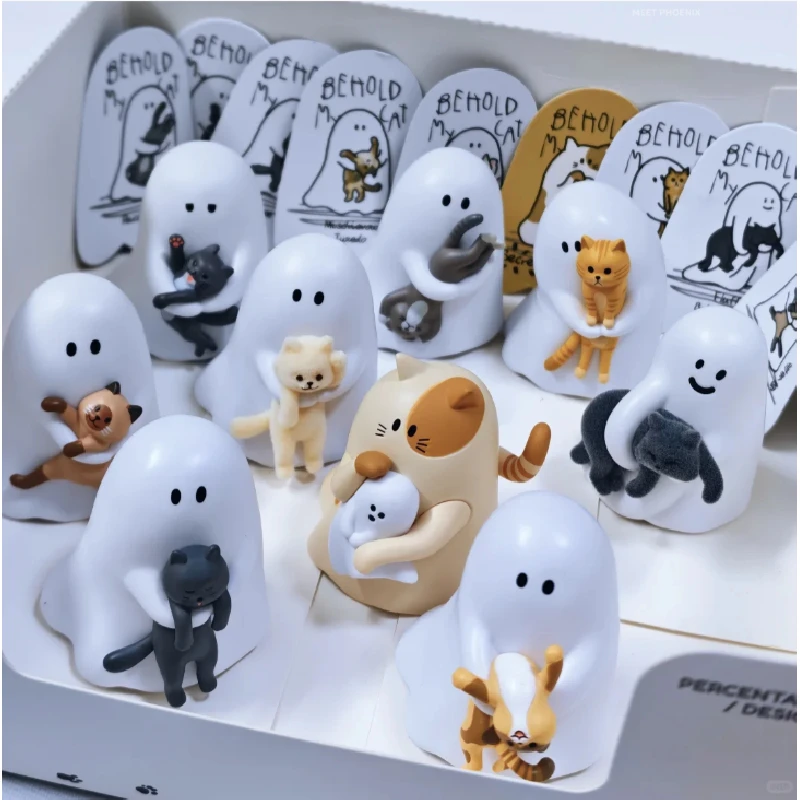Ghody Behold My Cat  Series Blind Box Caixa Caja Kawaii Gift Anime Figure Toys Desktop Ornament Cartoon Model