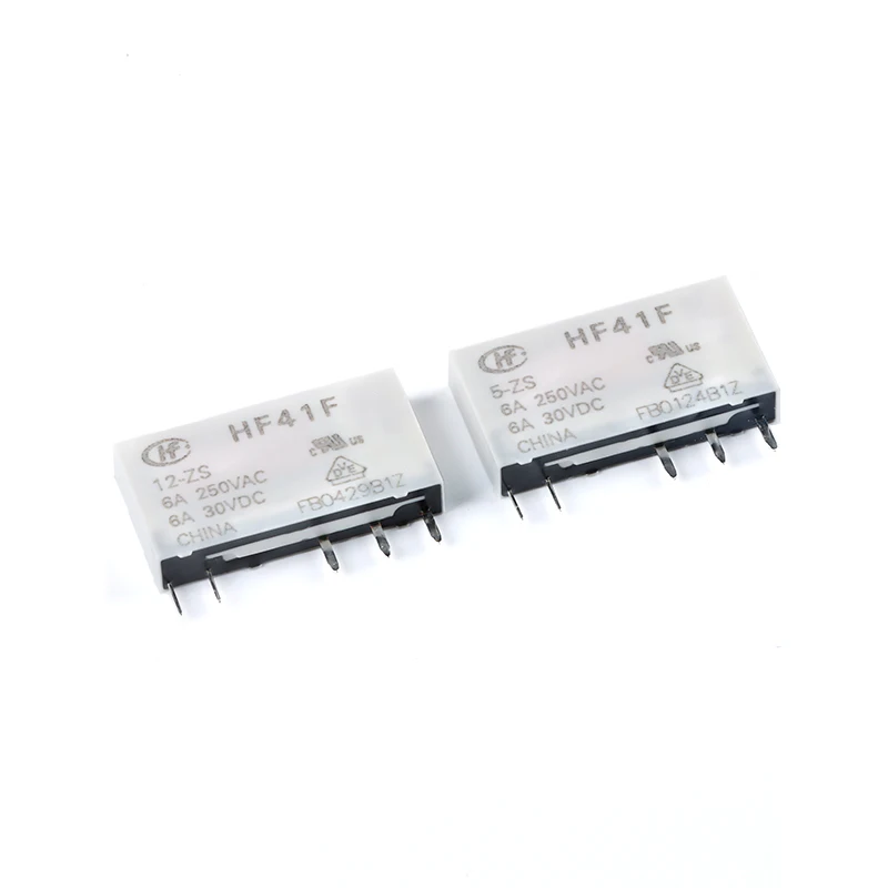 2Pcs 41F HF41F Industrial Relay Subminiature Power Relay HF41F-24-ZS  HF41F-12-ZS HF41F-5-ZS HF41F-5-HS HF41F-12-HS HF41F-24-HS