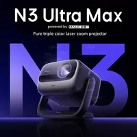 JMGO N3 Ultra Max MALC 3.0 Triple Laser Projector 9200Ansi High Lumens 4K Ultra HD Smart Home Cinema with ToF Automatic Memory