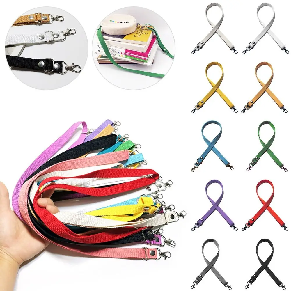 

All-match 130cm Canvas Bag Strap Adjustable Rivet Reinforced Shoulder Bag Belts Replacement Bag Belt Women