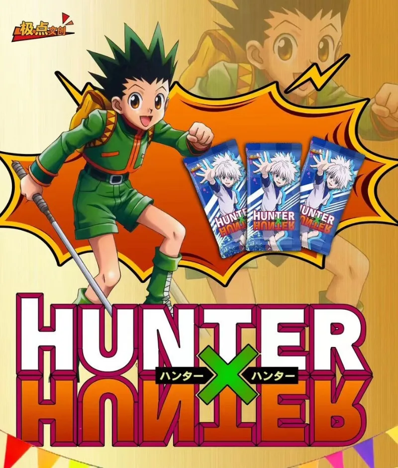 New HUNTER×HUNTER Card Cyberpunk Youth Campus Cards Anime Character Killua Zoldyck Hisoka Kurapika Collection Card Toy Gift