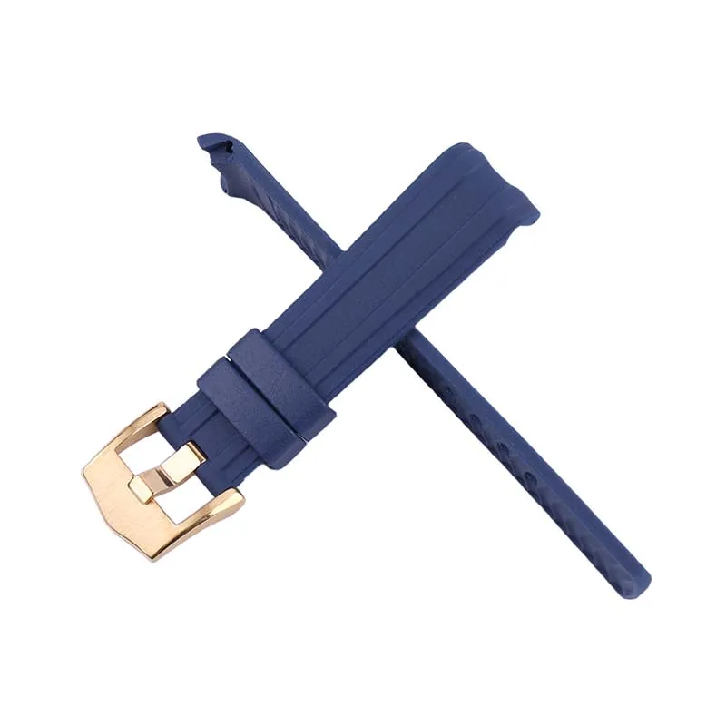 Fluoro rubber watch strap compatible for Omega New seahorse Men Ocean Universe 300 600 AT150 Women Silicone wristband 20mm 22mm