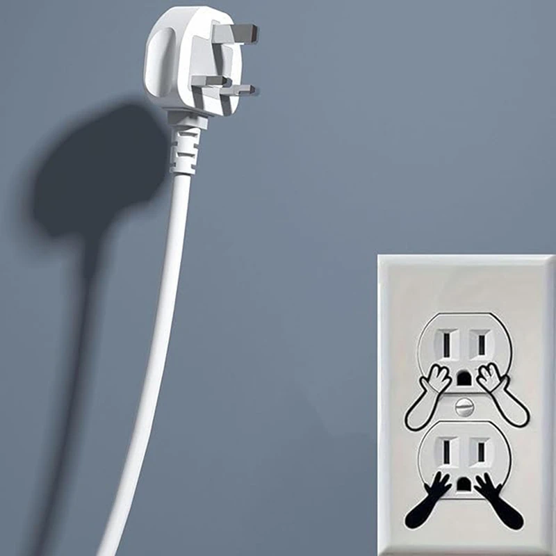 60PCS Funny Outlet Cover Decal Wall Outlet Sticker Pretend Electrical Outlet Sticker Hand Outlet Decals Wall Decal Gag