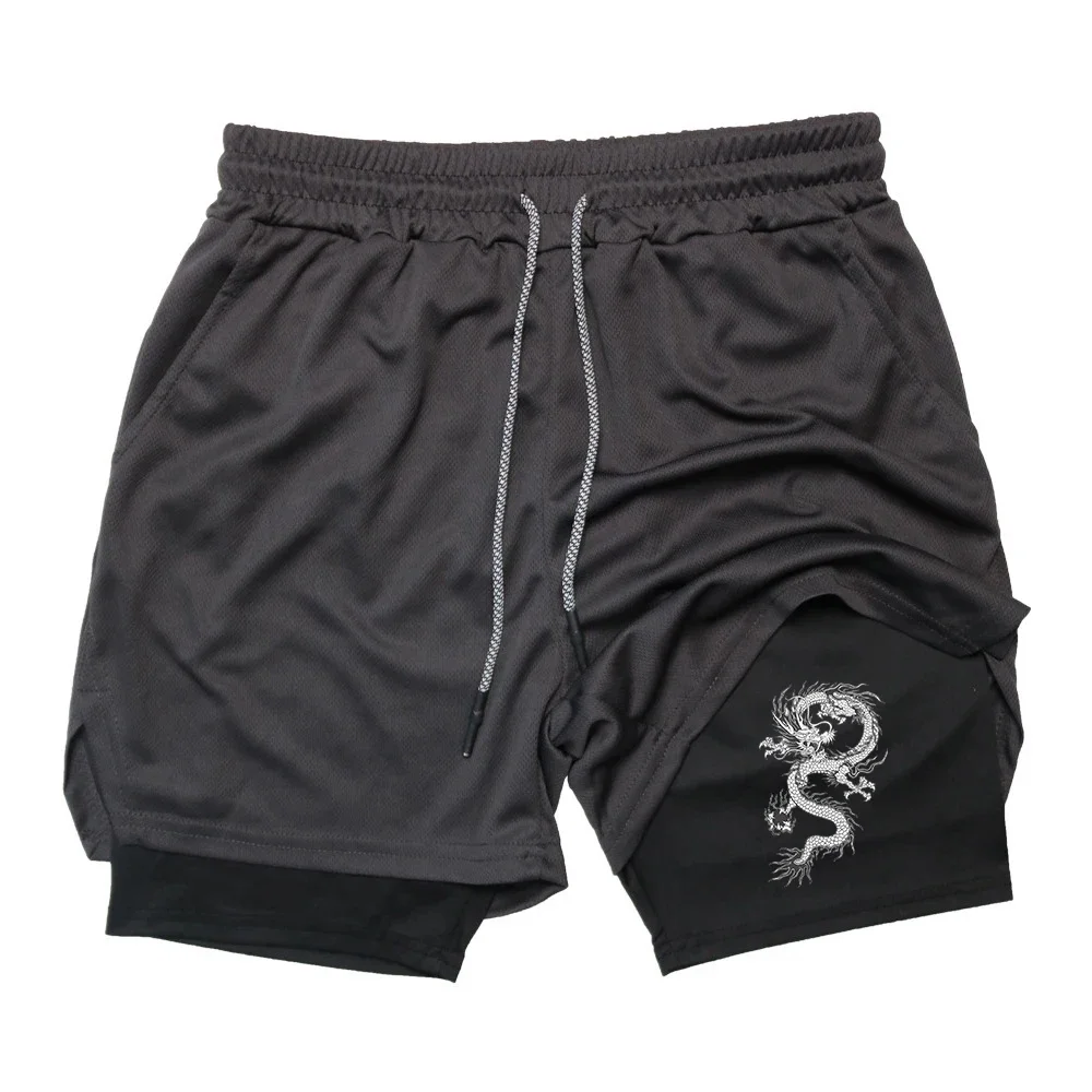 

Men Running Shorts 2 In 1 Double-deck Sport Shorts Sportswear Gym Fitness Short Pants Training Jogging Bottom Men's Clothing