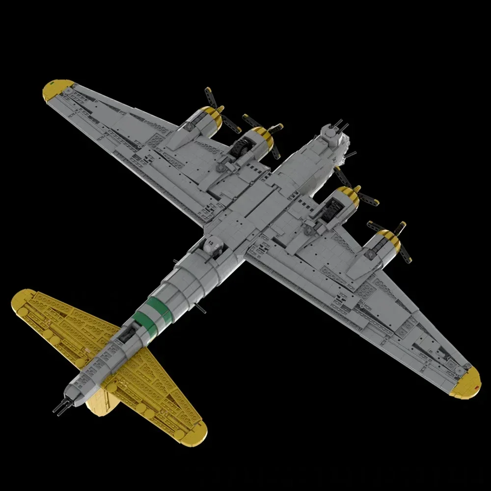 Serie spaziale Boeings B-17 Fortezza volante Building Blocks MOC Aviazione Aereo da trasporto Aerei Modello di assemblaggio Puzzle Giocattolo Regalo