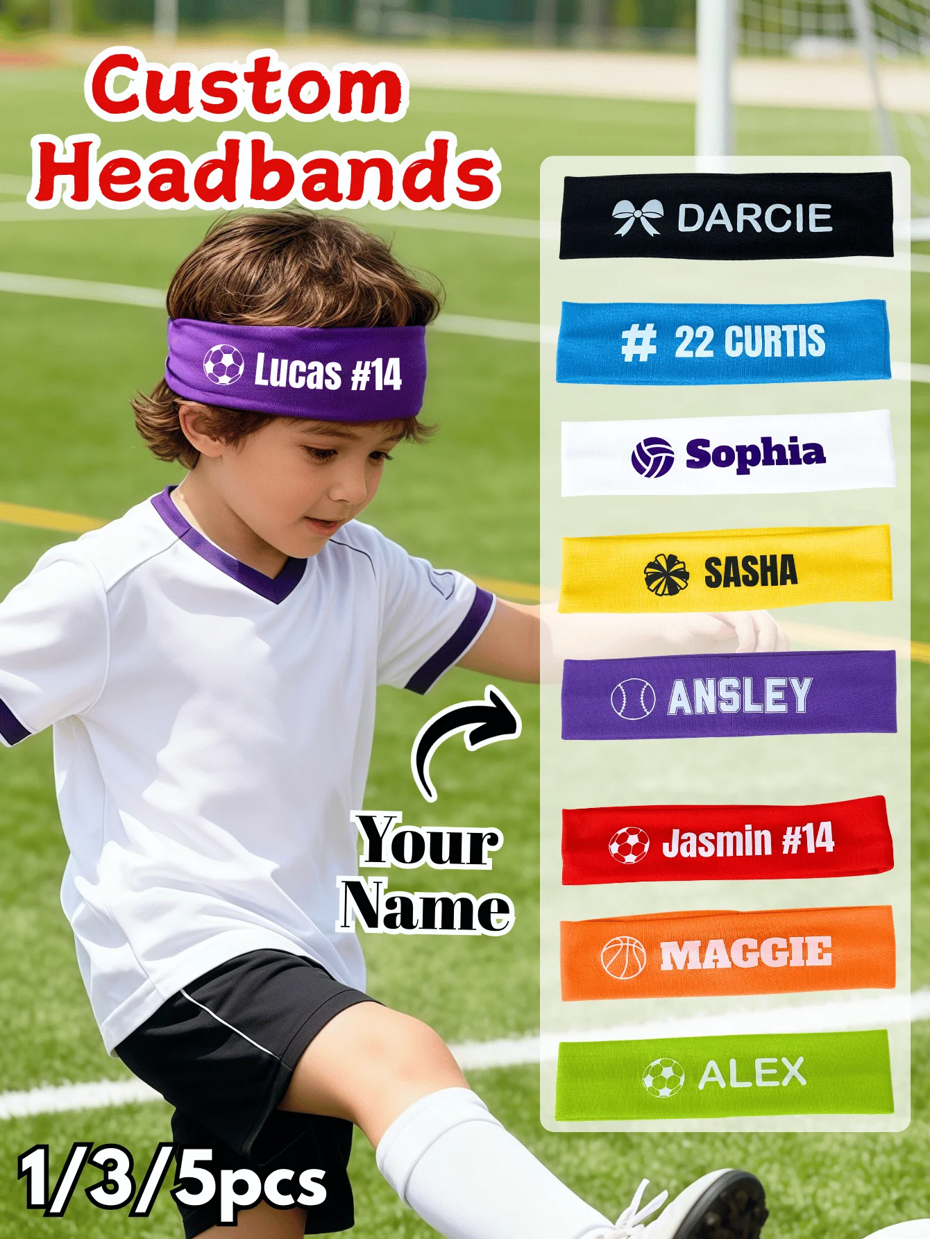 

Персонализированная спортивная повязка на голову, персонализированная повязка для йоги, подарок для подружки невесты, повязка на голову с именем, аксессуары для волос