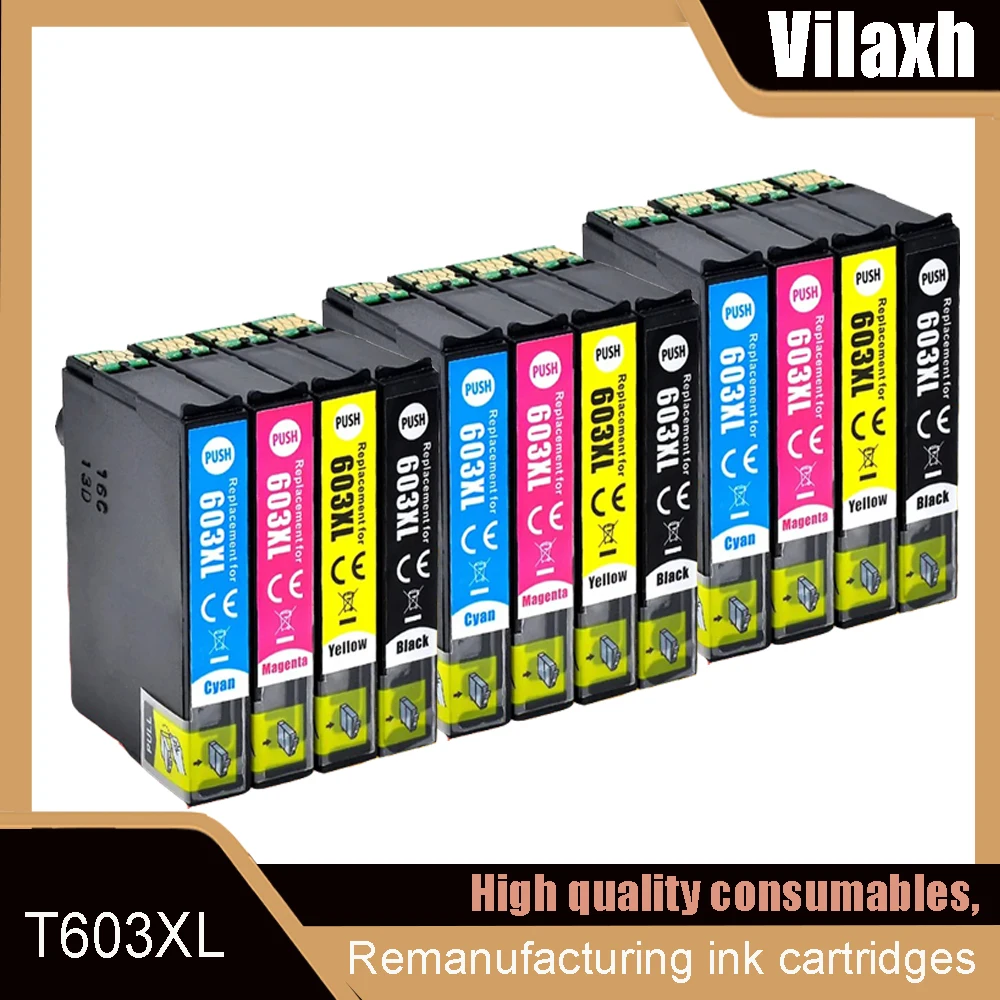 

T603XL T 603 XL картридж для Epson 603XL, совместимый принтер XP-2100 XP-2105 XP-3100 XP-3105 XP-2100 XP-3100 WF-2810 XP-3105