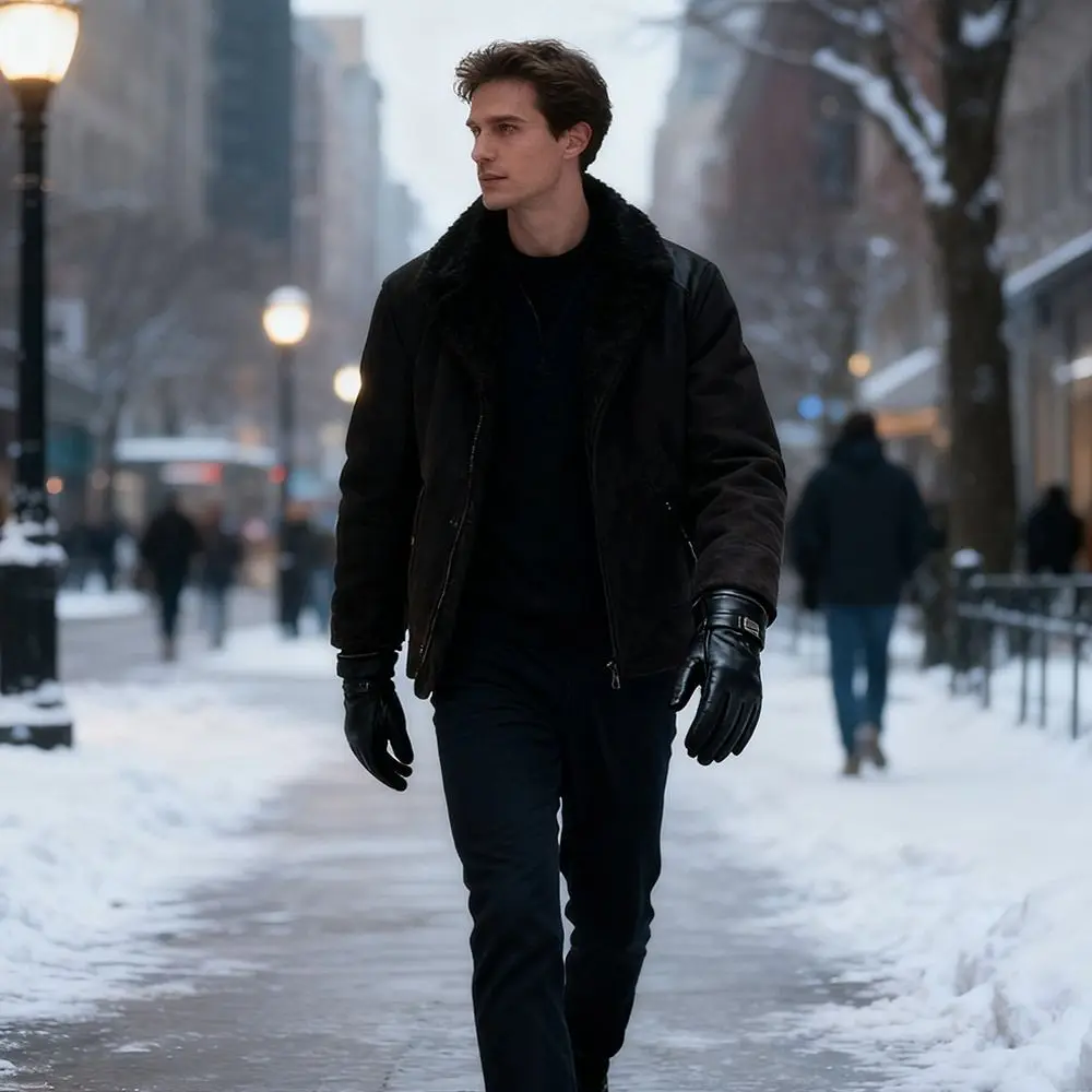 

Модные зимние перчатки с сенсорным экраном, теплые водонепроницаемые лыжные перчатки, ветрозащитная подкладка, флисовые перчатки с полным пальцем, унисекс