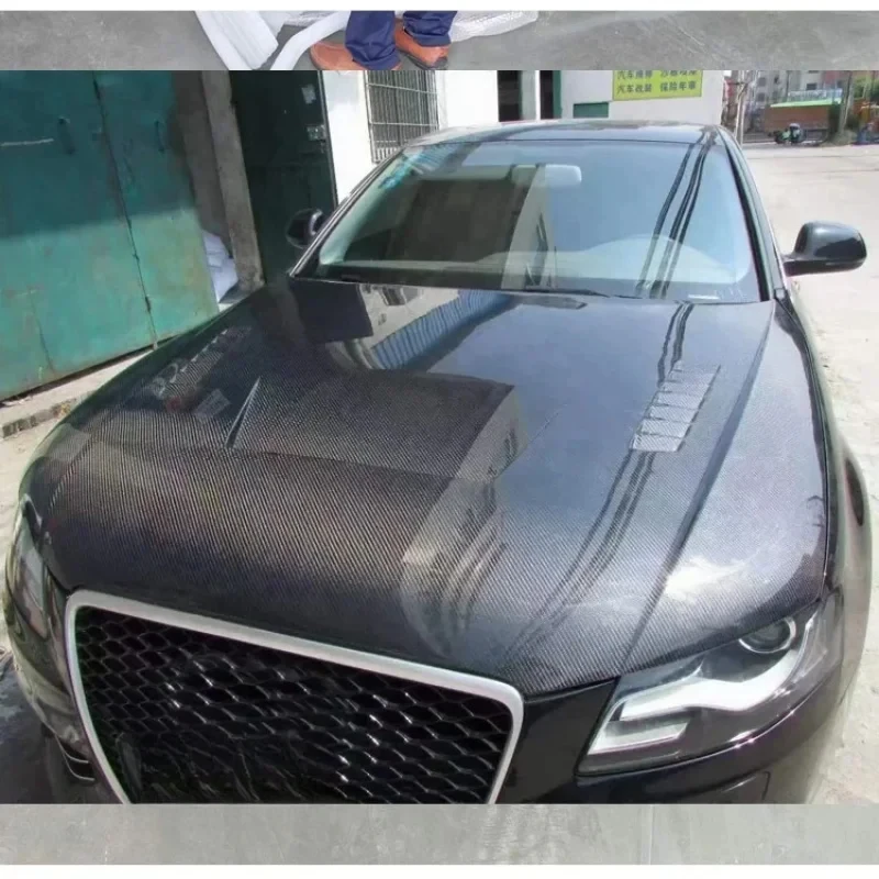 

Высококачественный капот C-типа из углеродного волокна для Audi A4 B8 2008-2012