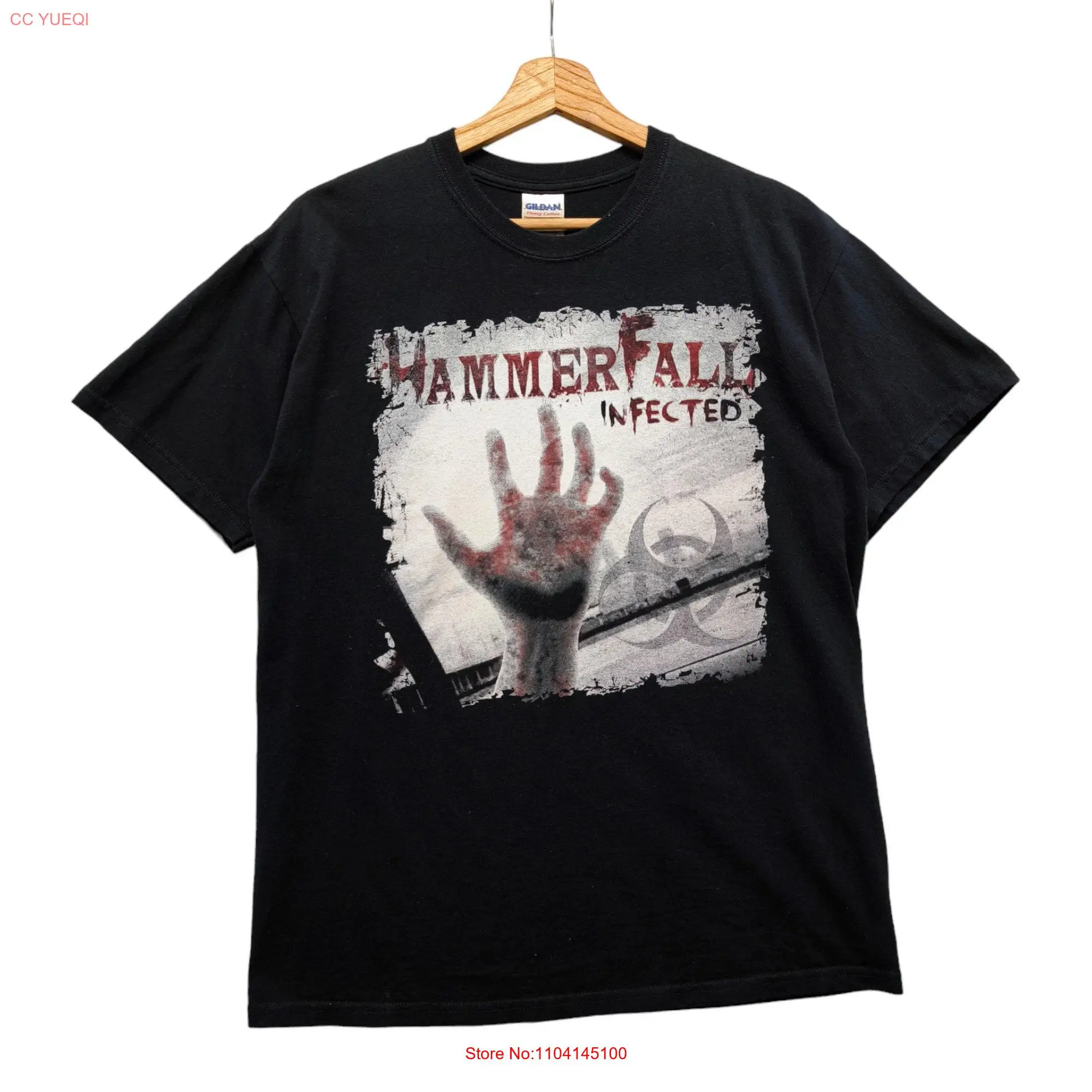 HammerFall Infected European Outbreak 2011 Tour Metal Band T Shirt  long or short sleeves