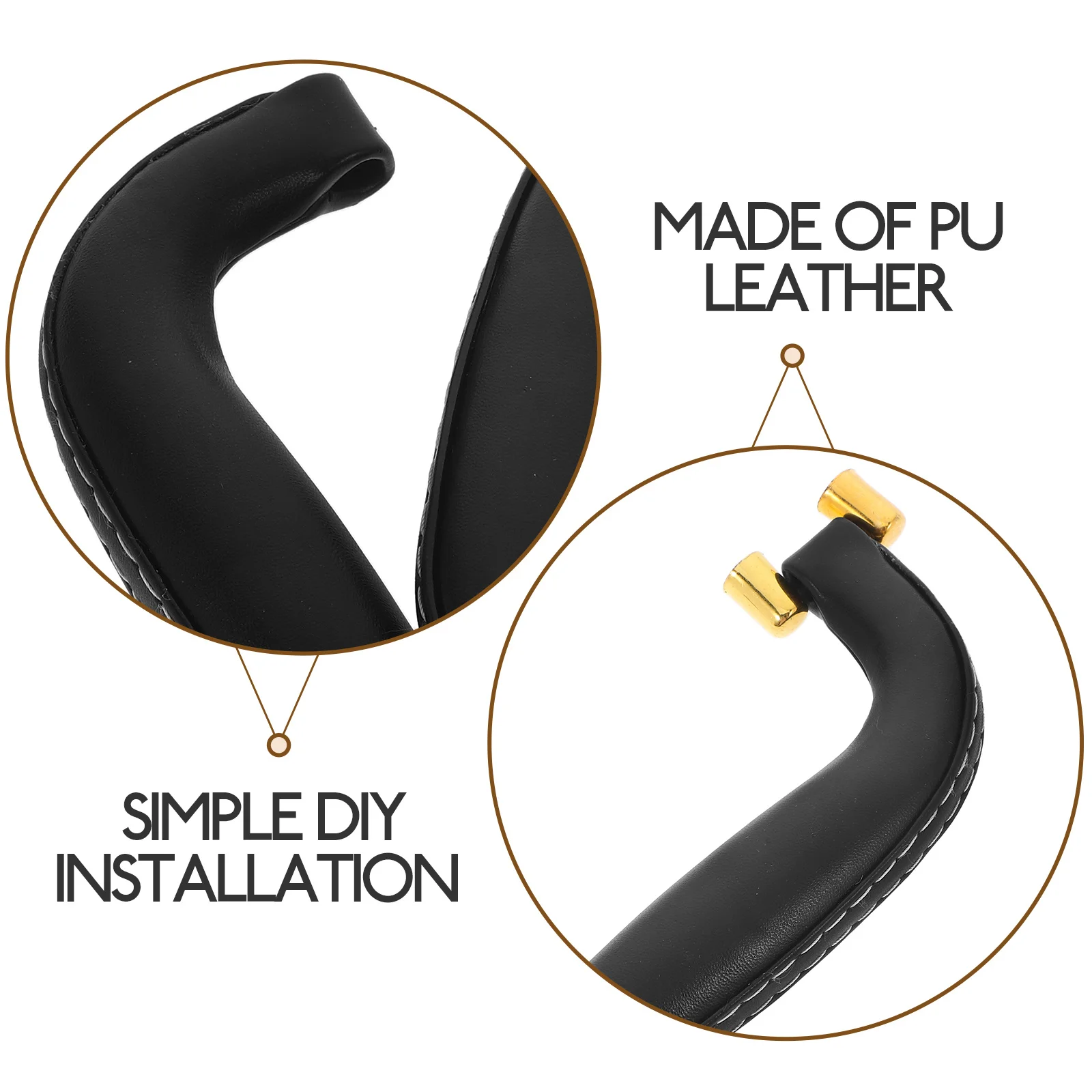 2 個 Pu 荷物交換用スーツケースツールボックストランク簡単インストール快適なグリップ DIY バッグハンドルトートバッグハンドル