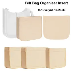 New Durable Felt Handbag Insert Bag Multi-Pocket Portable Storage Bag Organizer Travel Inner Bag for Evelyne 16/29/33