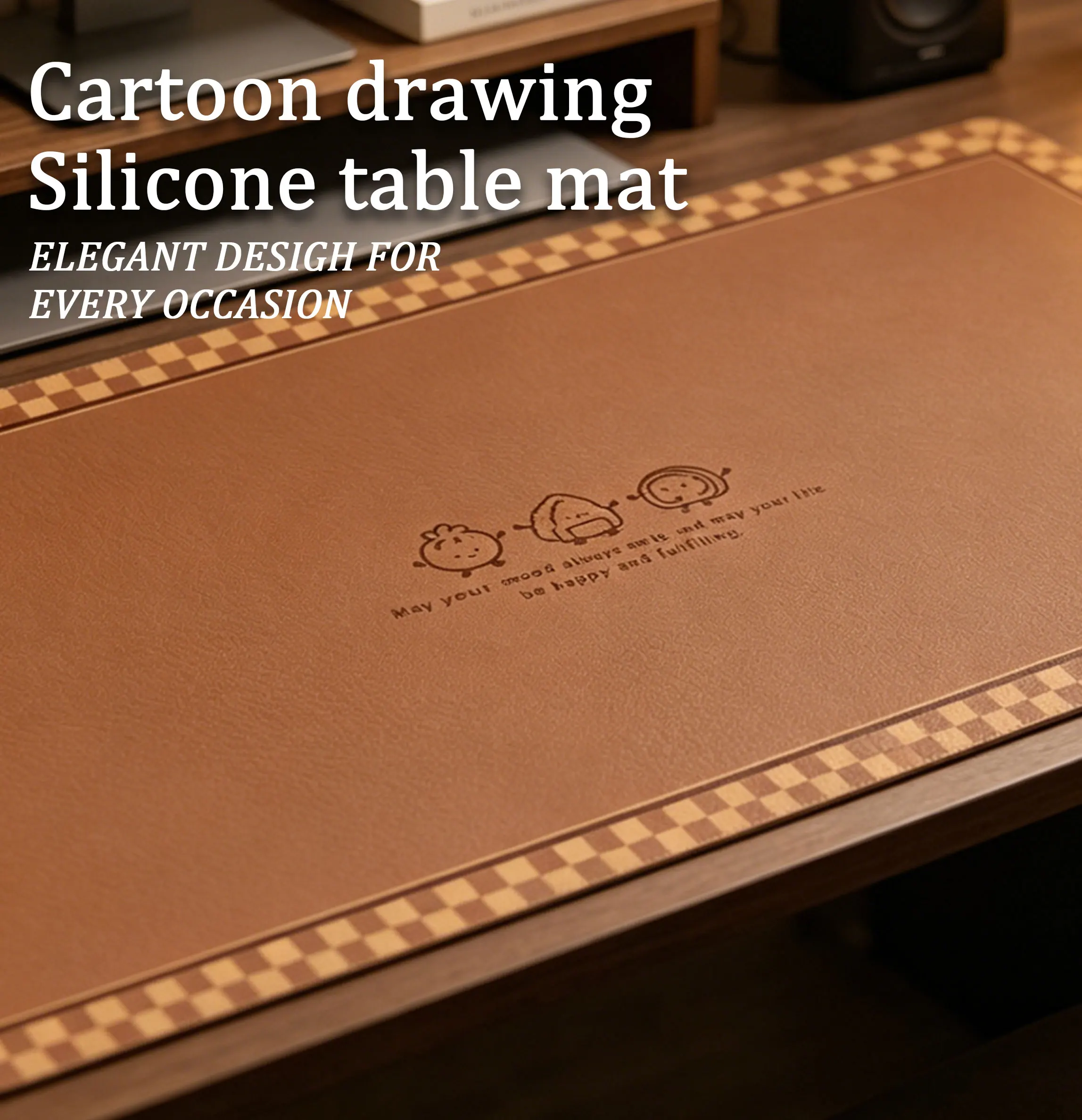 

Placemats For Tables 100% All Silicon Organic Silicon Household Decoration Mats Customizable Pattern Graphics