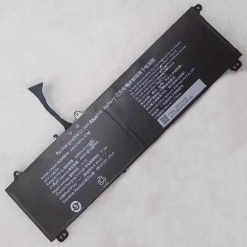 

New AEC586862-4S1P FHPV616864P-4S1P 15.4V 62Wh 4026mAh 10-pin 10-wire Laptop Battery For Hasee God of War T8 Netbook