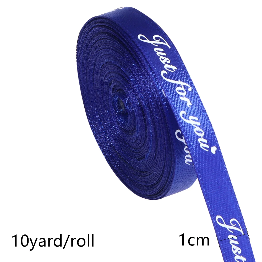 

10 ярдов/рулон, 1 см, полиэфирные ленты с принтом «только для вас» для свадьбы, рождественской вечеринки, украшения, ленты для рукоделия с бантом «сделай сам», поставка