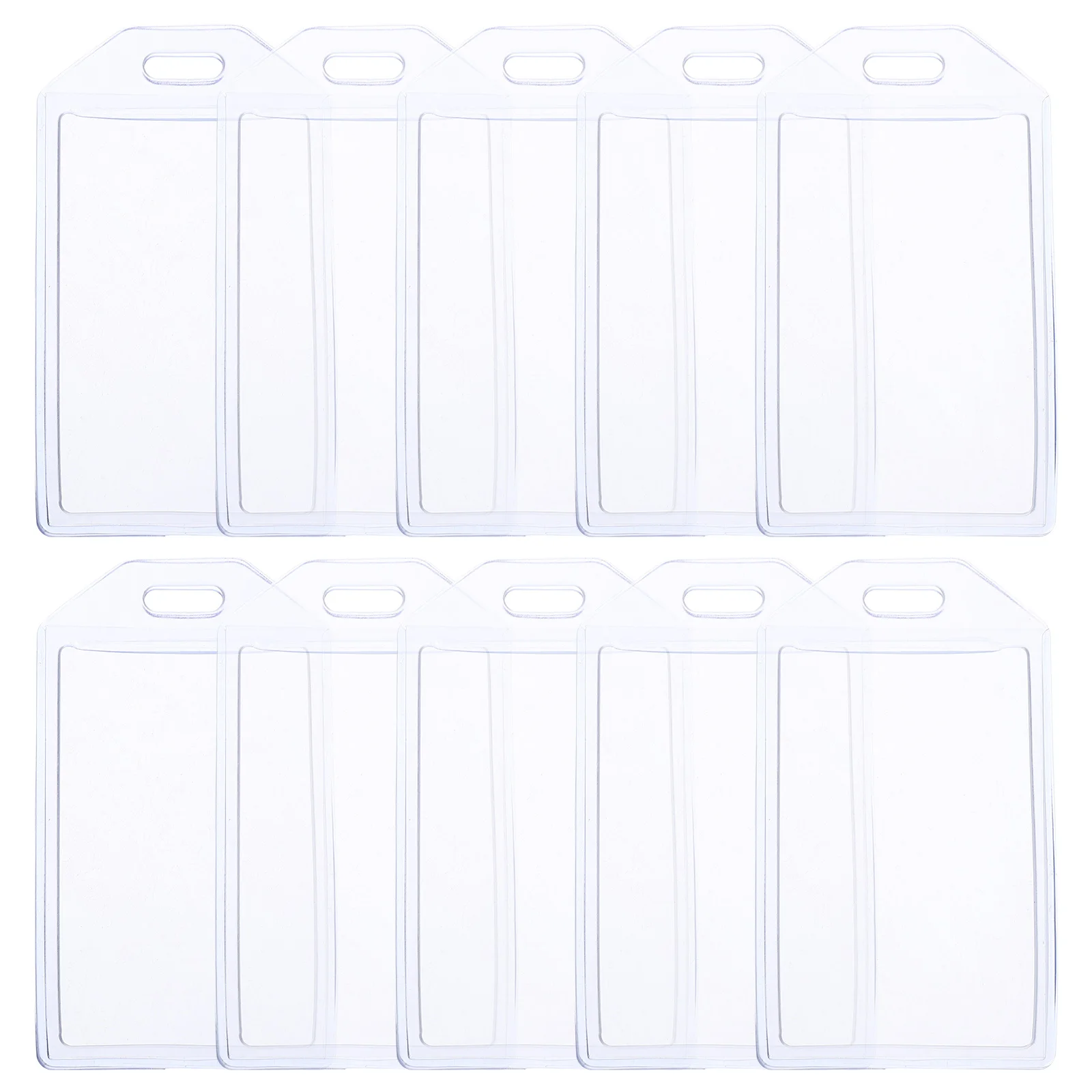 

10 Pcs Waterproof ID Card Holder Luggage Bag Tags Cruise Badge Baggage Bags Identify Labels Pvc Travel Identification