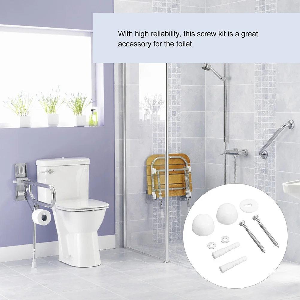 

2 Sets Screw Decorative Covers Fixing Durable Strong Material Easy Carry Flexible Rotating Replacement For Broken Simple Design