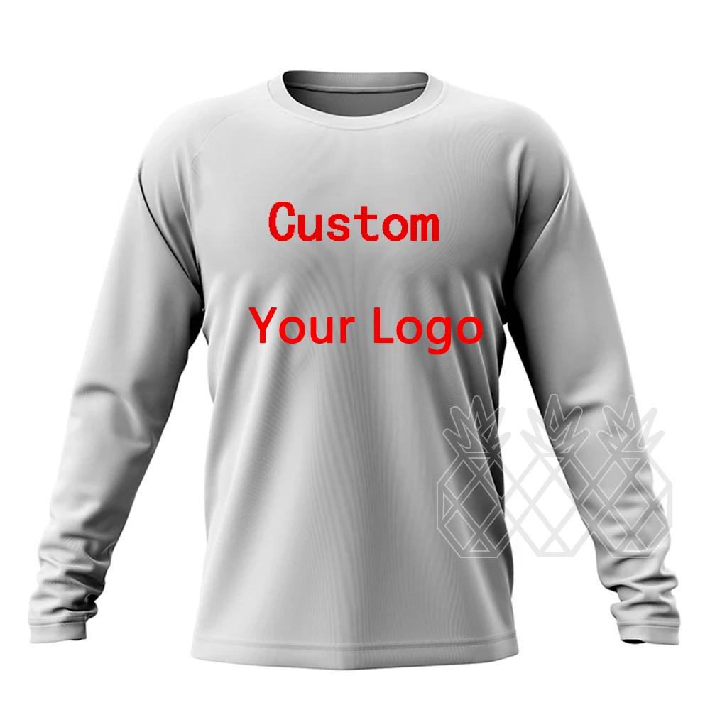 Pro Fishing Shirt Custom Logo Men Fishing Clothing Customized Pictures UV Protection Quick Dry Tops Lightweight Breathable