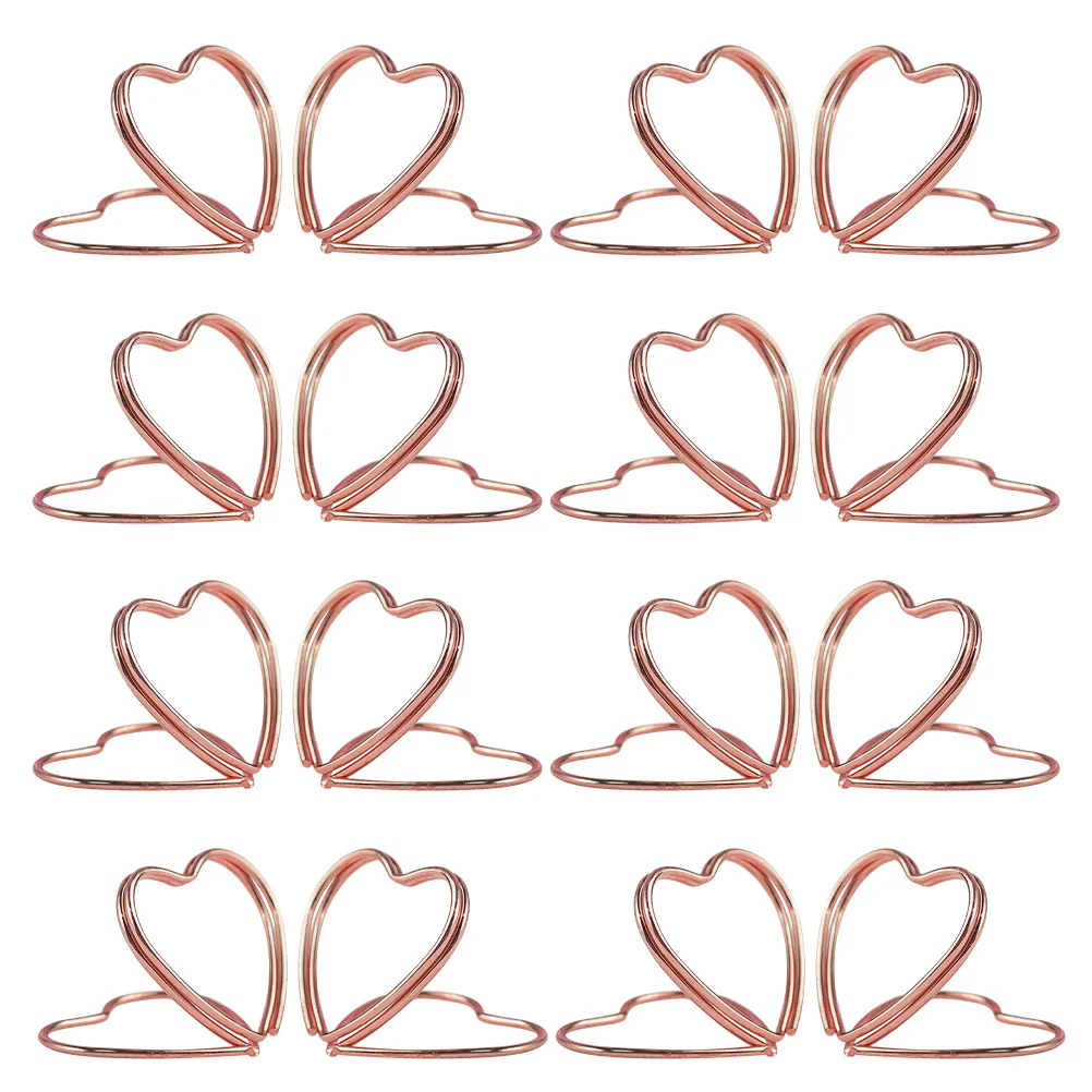 Soporte para tarjetas de 25 uds., soportes de exhibición de nombre, decoración para escritorio, mesa de fotos, tablón de anuncios, soportes de felicitación, mesas de escritorio