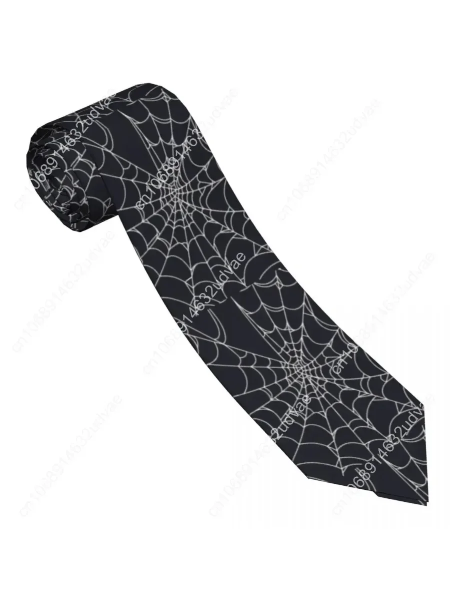 

Mens Tie Spider Web Neck Ties Goth Elegant Collar Tie Design Leisure Great Quality Necktie Accessories