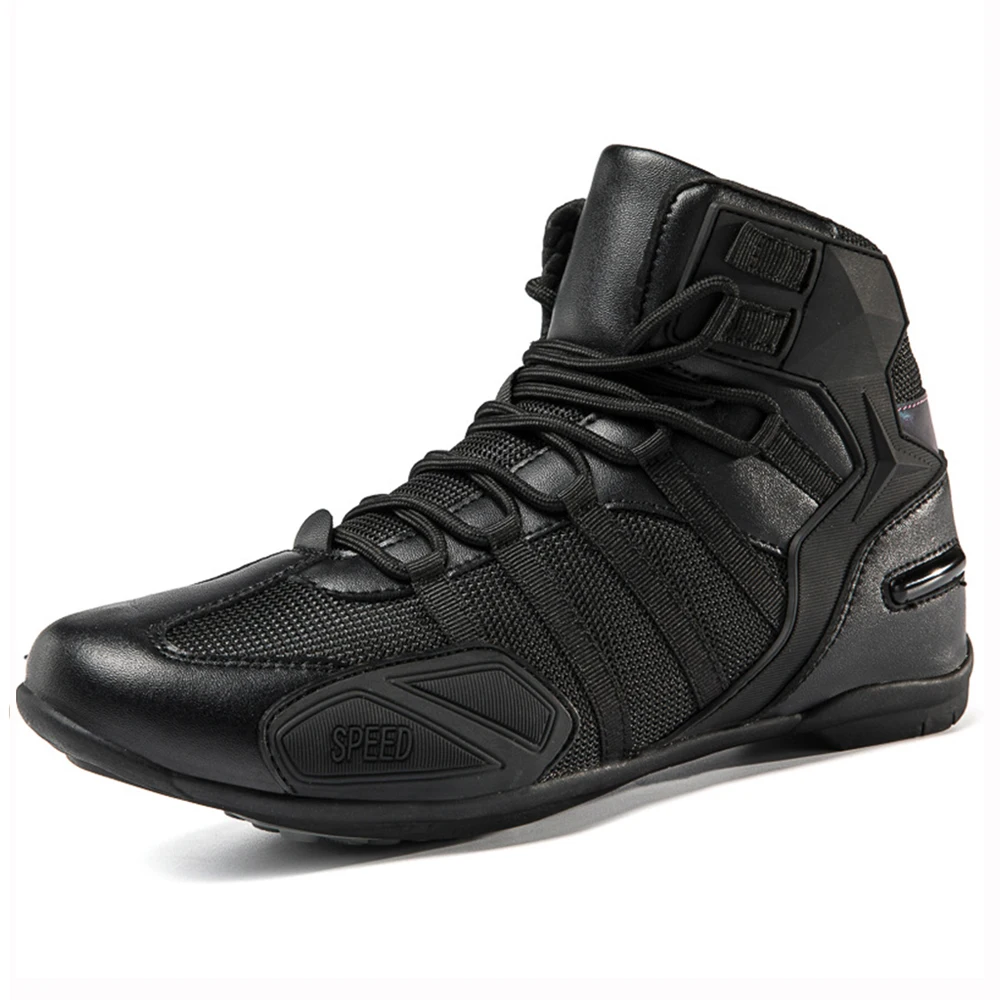 

Breathable Motorcycle Boots Men Casual Shoes Botte Moto Homme Moto Motorbike Motocross Riding Shoes Men's Botas De Moto