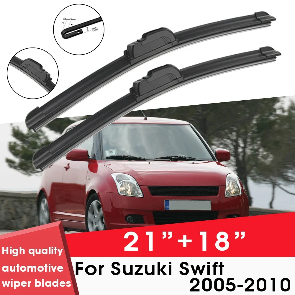 

Car Wiper Blade Blades For Suzuki Swift 2005-2010 21"+18" Windshield Windscreen Clean Rubber Silicon Cars Wipers Accessories