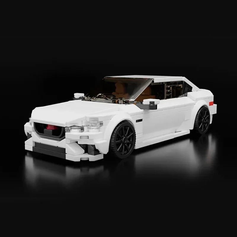 

Speed Racing Car Model MOC Building Bricks XF-R White Two-Door Sedan Modular Technology Children Holiday Gifts Assemble Toy Suit