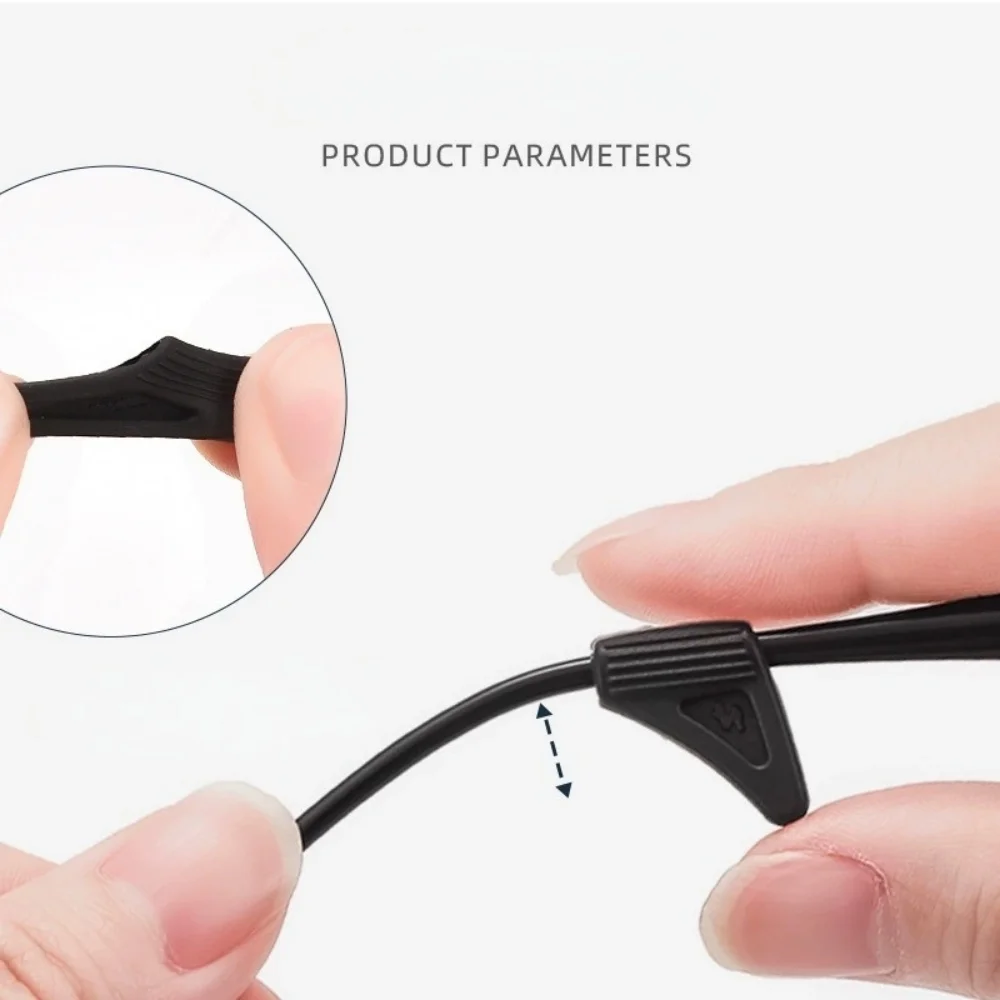 5Pairs Glasses Ear Grip Sport Eyeglasses Ear Hook Silicone Anti Slip Eyewear Comfortable Safe Temple Tips Sleeve Retainer Holder view 4