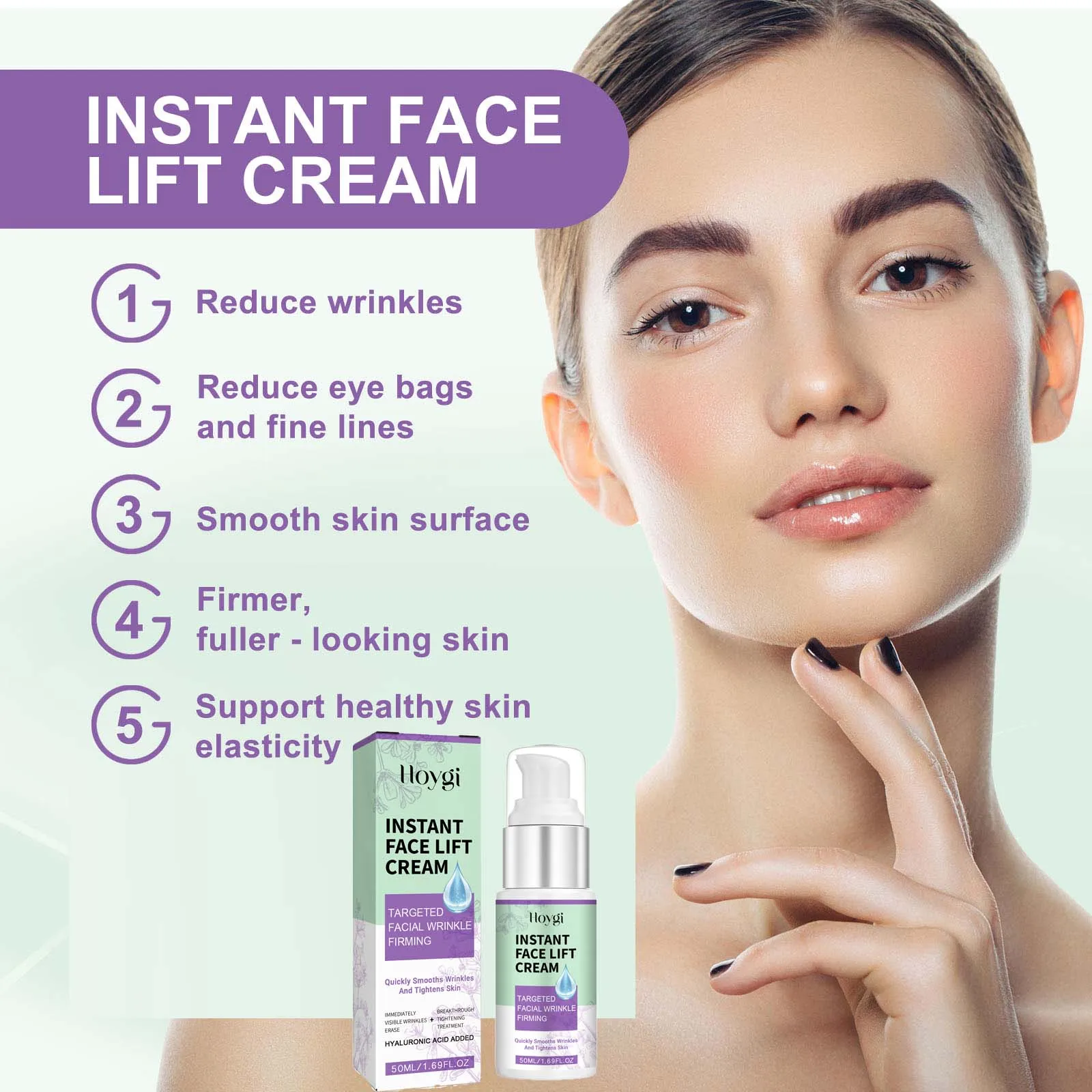 كريم شد الوجه الفوري، كريم تنعيم وترطيب وشد الخطوط الدقيقة، كريم تفتيح تصبغ الميلانين لتفتيح الوجه