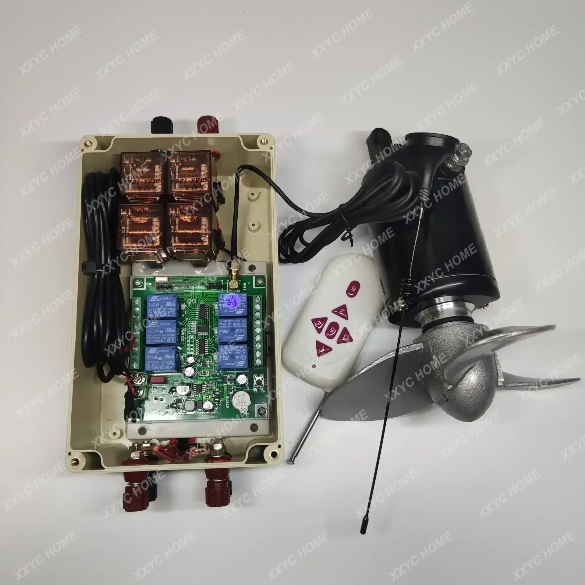 لتقوم بها بنفسك قارب كهربائي لعب عش سحب صافي خارجي معلق مجداف آلة قارب مطاطي 12 فولت محرك تحت الماء المروحة