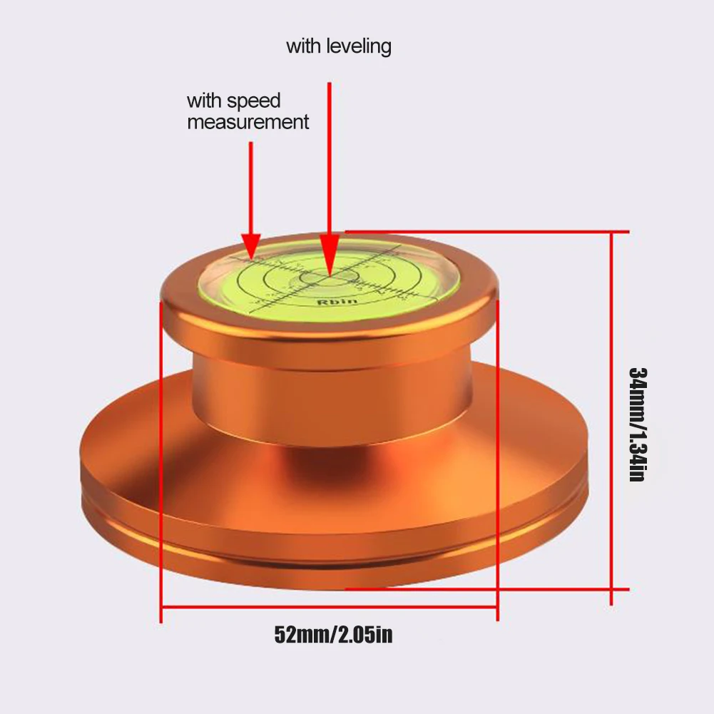 Phono-estabilizador de disco LP, aleación de aluminio, tocadiscos, abrazadera estabilizadora de disco de vinilo, tocadiscos, abrazadera de peso para fonógrafo