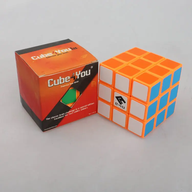 Colorful 3X3 Cube Puzzle 57mm C4U Multi-color 3X3X3 Magice Cue Puzzle and Casual Toy Gift Fidget Toy