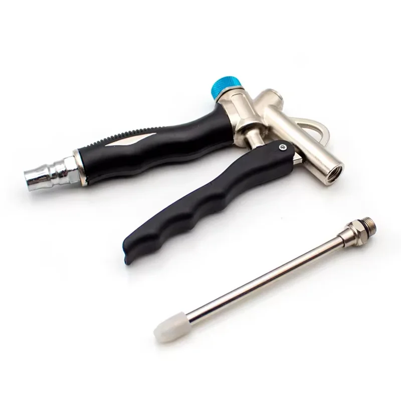 

A76X-BD-1485 2-Way Air Blow Gun With Adjustable Air Flow Extended 3MM Nozzle Dust Cleaning Tool Dust Pneumatic Accessory