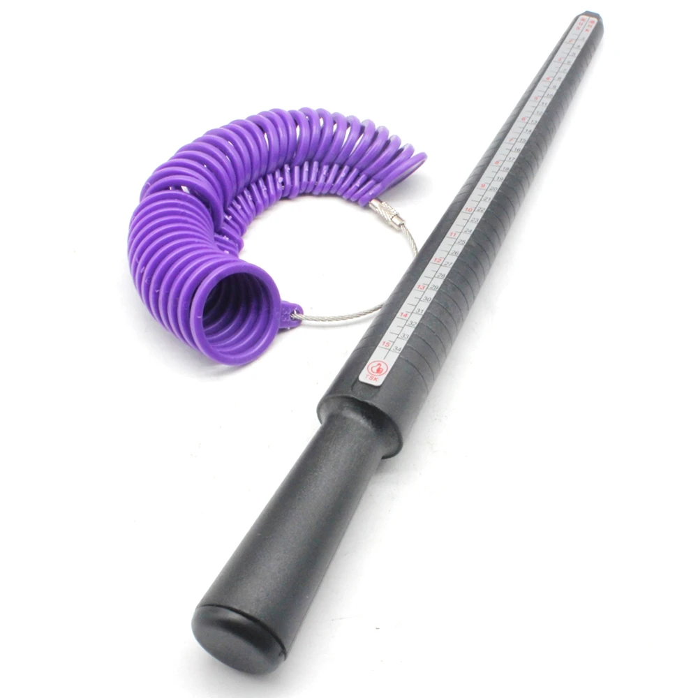 Plastic Ring Sizer Stick US/UK/EU/JP Sizes Finger Gauge for Jewelers Professional Jewelry Measuring Tools