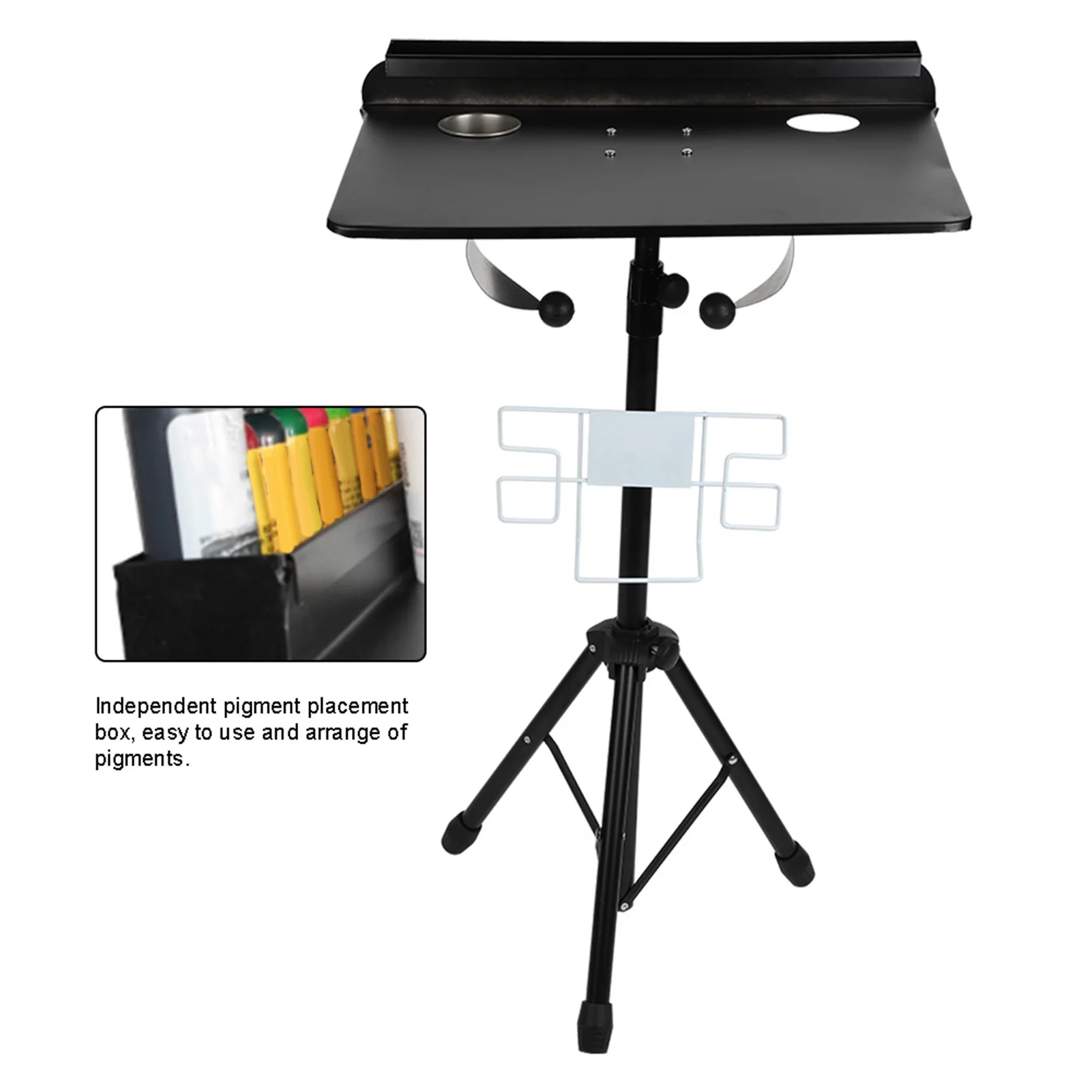 Detachable Tattoo Mobile Work Station Stand Portable Adjustable Tattoo Desk Table Tattoo Desk Tattoo Table Portable Tattoo Desk