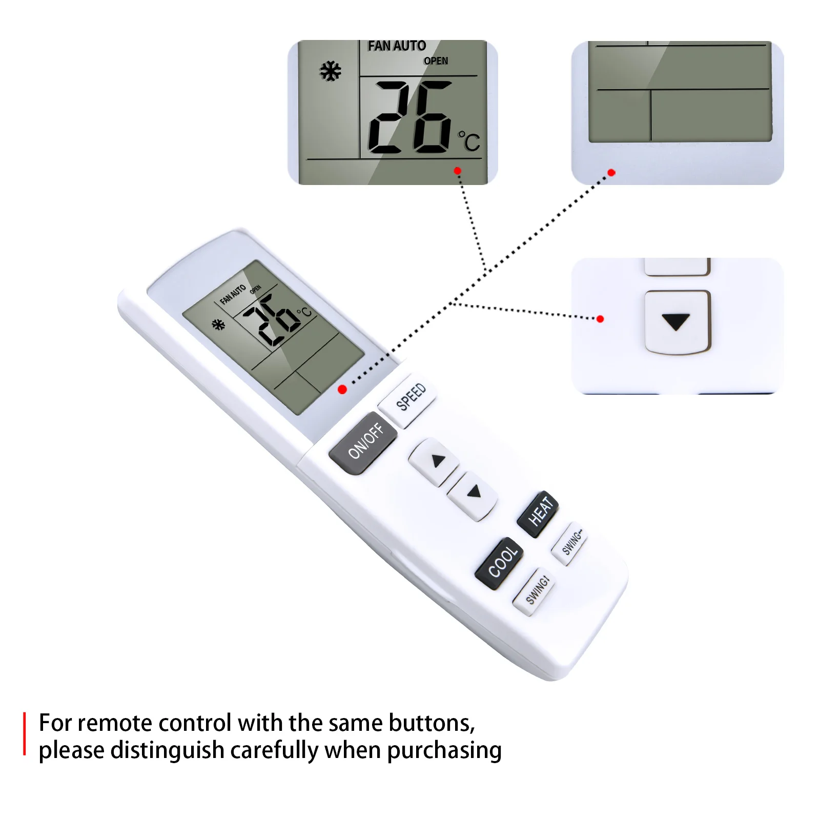 Новый пульт дистанционного управления переменным током YADOF для кондиционера GREE YADOF1