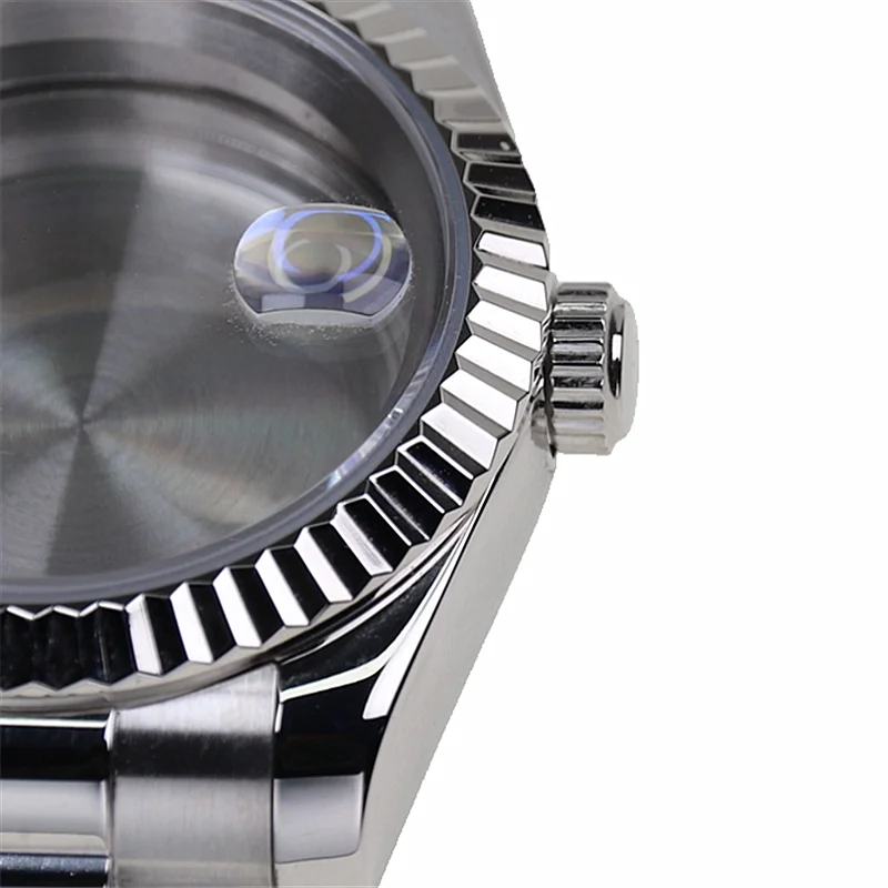 High Quality 36mm 39mm Sapphire Crystal 316l Steel Watch Case And President Strap For Nh35a Nh36 Nh34 Automatic Movement MOD