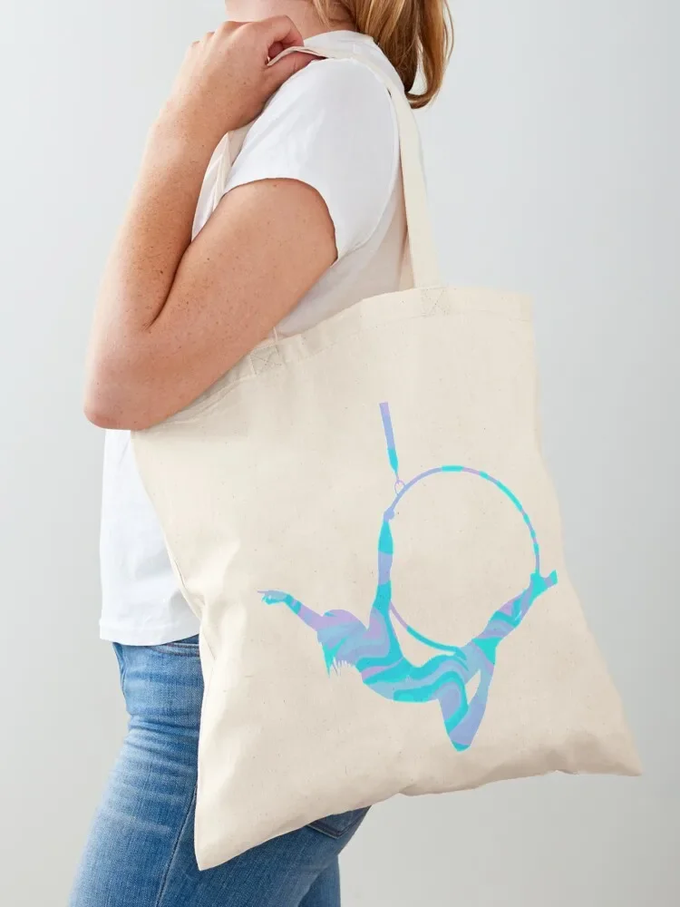 

Blue Aerial Hoop Tote Bag Gift bag shopping cart bags canvas tote bags shoping bag