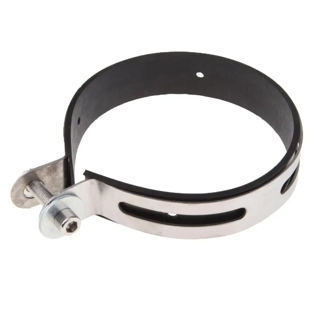 

Motorcycle Exhaust Pipe Muffler Holder Clamp Fits 110mm Diameter